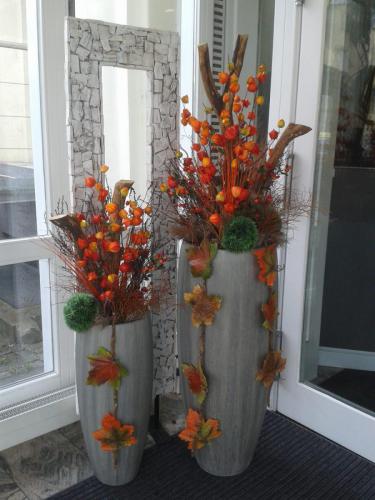 Herbst Blumentopf-Dekoration