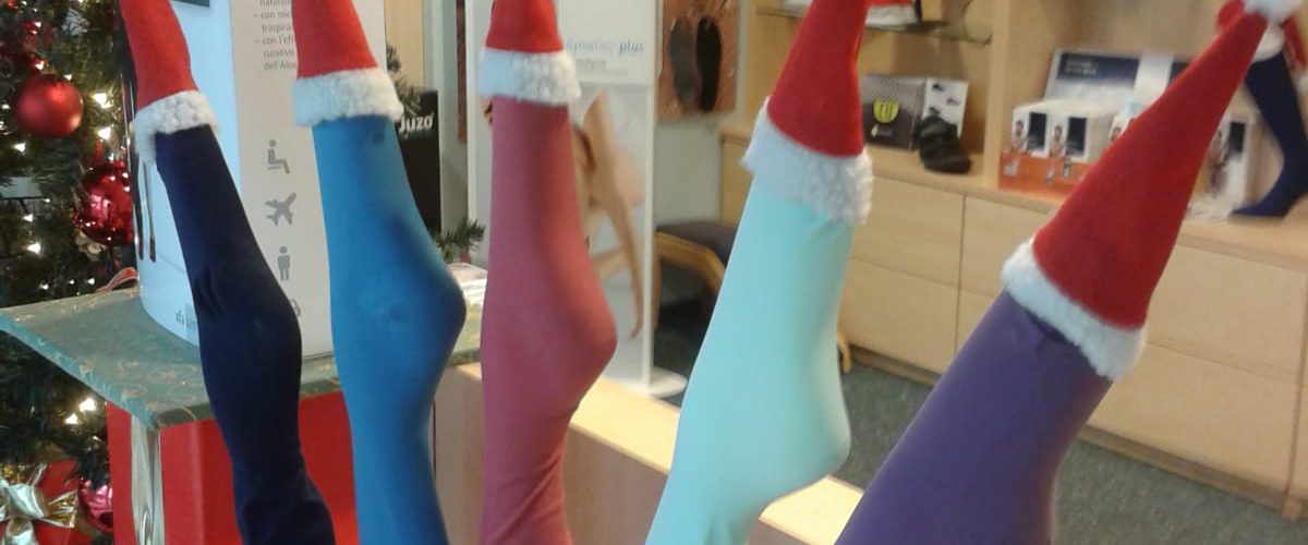 Schuhverkauf Weihnachtliche Dekoration